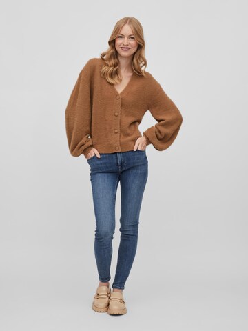 VILA Knit Cardigan 'LAJULI' in Brown