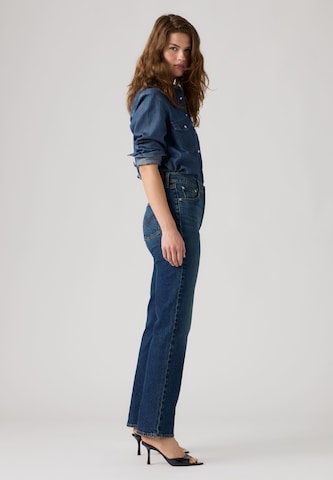 LEVI'S ® Liibuv Teksapüksid 'Ribcage Slim', värv sinine