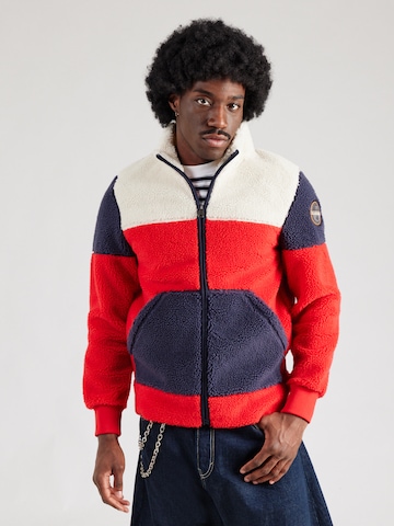 NAPAPIJRI Flisová bunda 'TARALGA' - Červená: predná strana