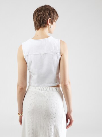 PIECES Suit vest 'ANNICA' in White