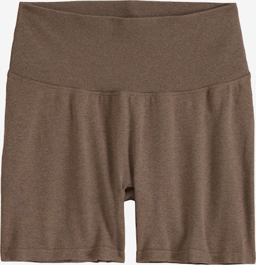 Skinny Pantaloni sportivi di Aim'n in marrone: frontale