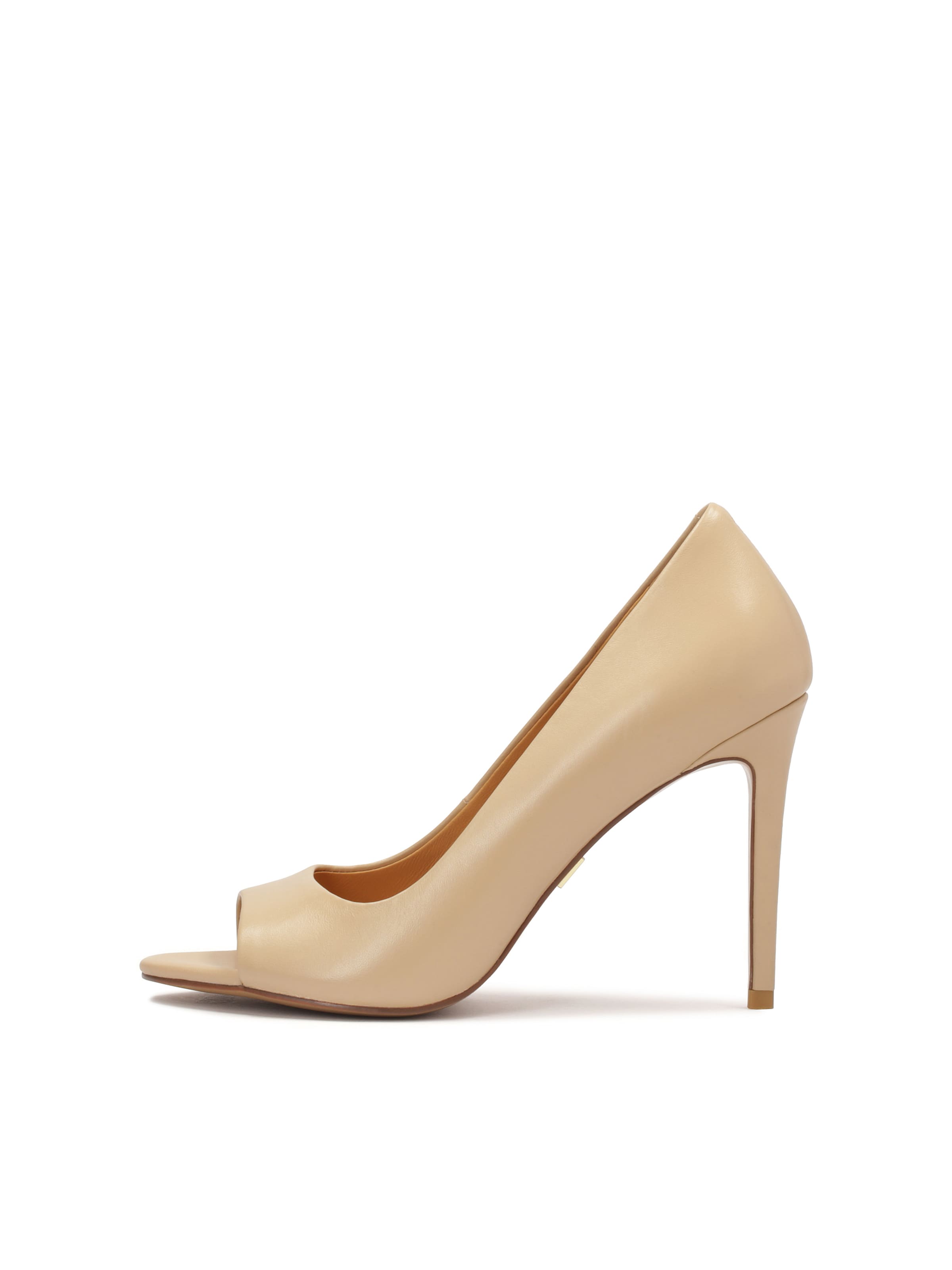 Kazar - Zapatos con plataforma en beige: frente