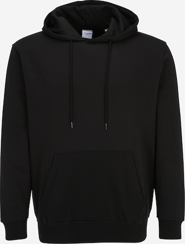 Jack & Jones Plus Sweatshirt 'BRINK' in Zwart: voorkant