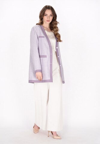 DreiMaster Klassik Tussenmantel 'Classic Look' in Lila