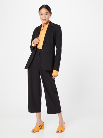 ESPRIT Wide leg Pleat-Front Pants in Black