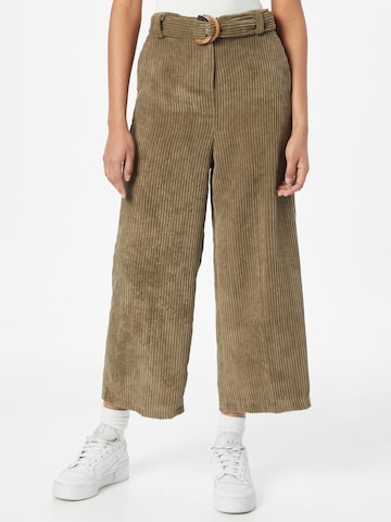 Koton Wide leg Broek in Groen: voorkant