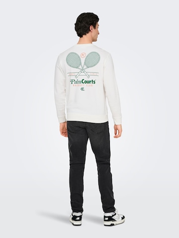 Only & Sons - Sudadera 'ONSTEN' en blanco: frente