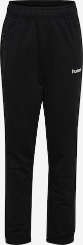 Hummel Regular Sports trousers in Black: front