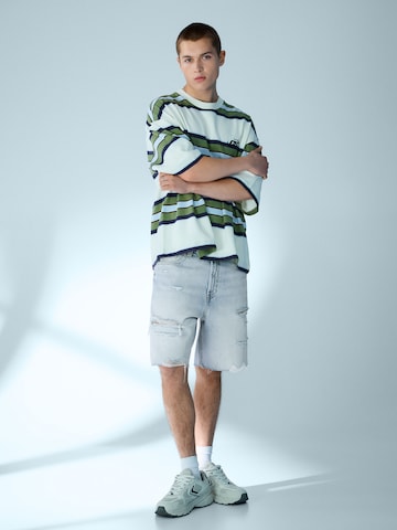 Bershka Baggy Дънки в синьо