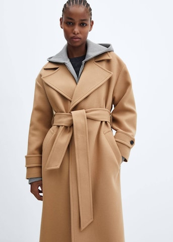 MANGO Between-Seasons Coat 'Traviata' in Brown