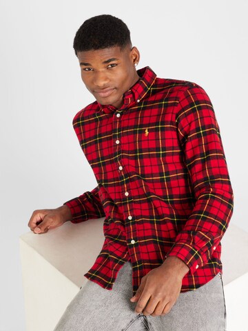 Polo Ralph Lauren Regular fit Button Up Shirt in Red: front