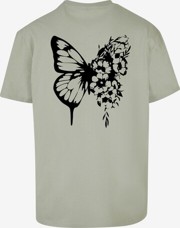 Merchcode Shirt 'Flowers Bloom' in Grün