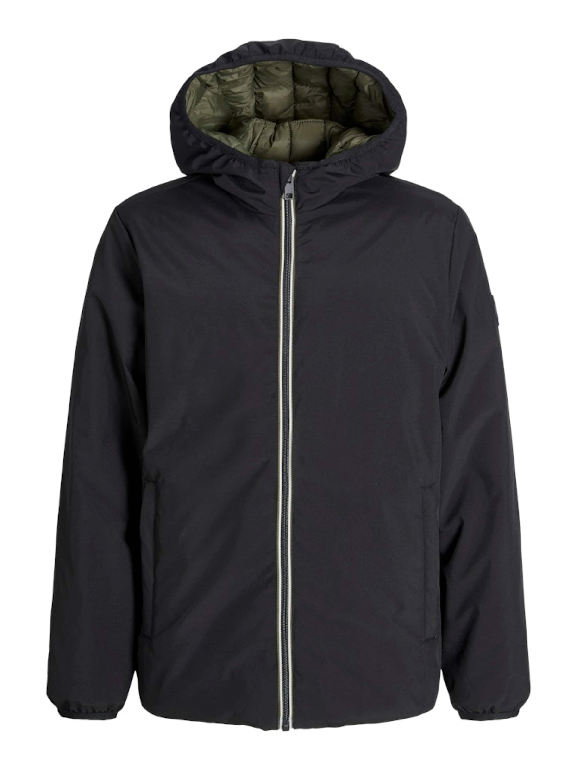 JACK & JONES Winter Jacket 'JJEBrook' in Black: front