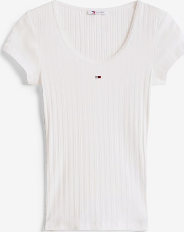 T-shirt Tommy Jeans en blanc : devant