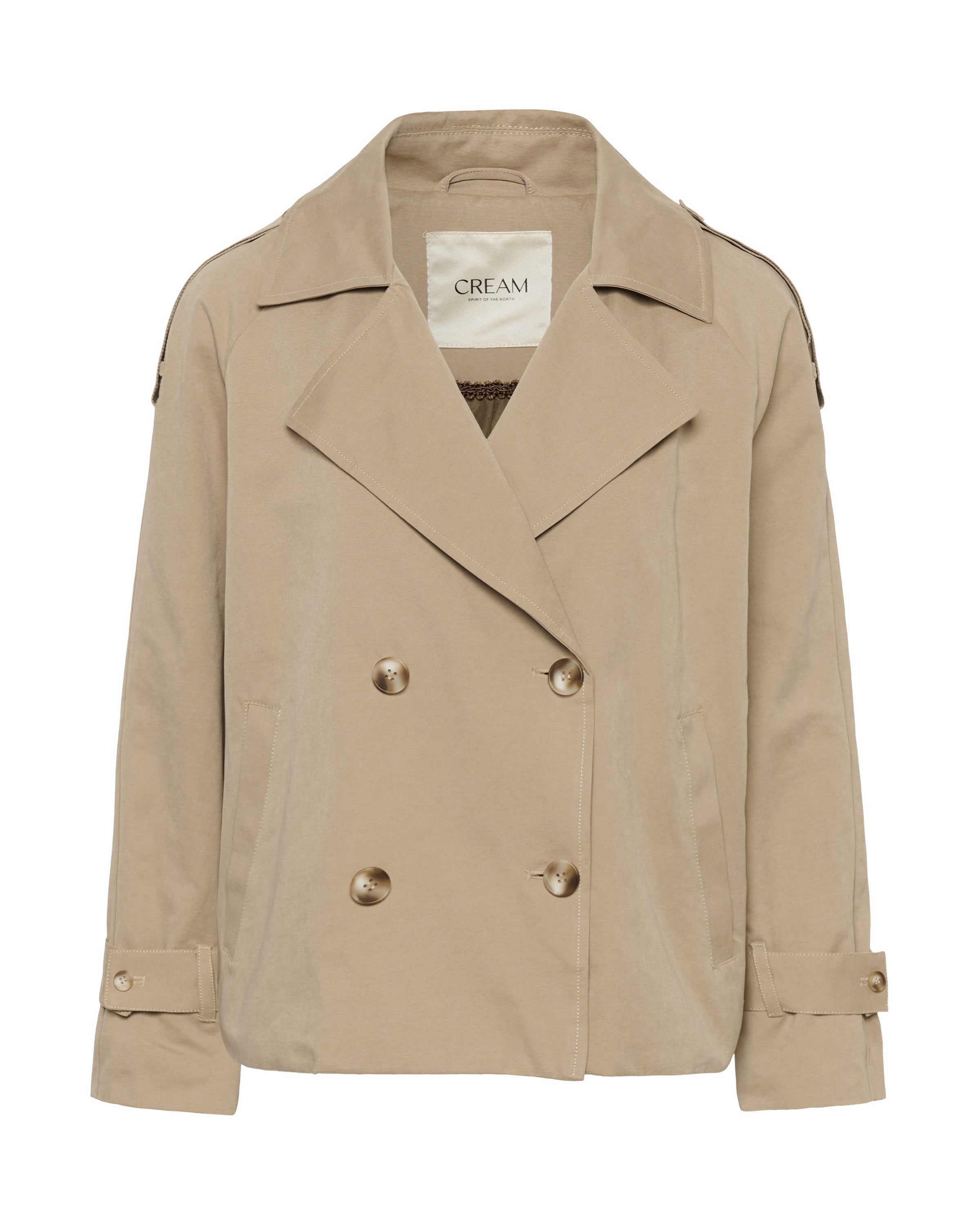 Cream Between-seasons coat 'CRDrookie' in Beige, Item view