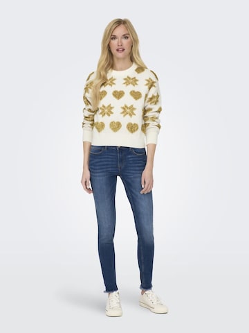 Pull-over 'Xmas Love' ONLY en blanc