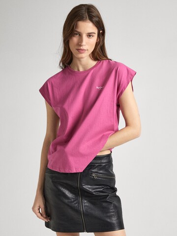 Pepe Jeans Μπλουζάκι 'LORY' σε ροζ: μπροστά