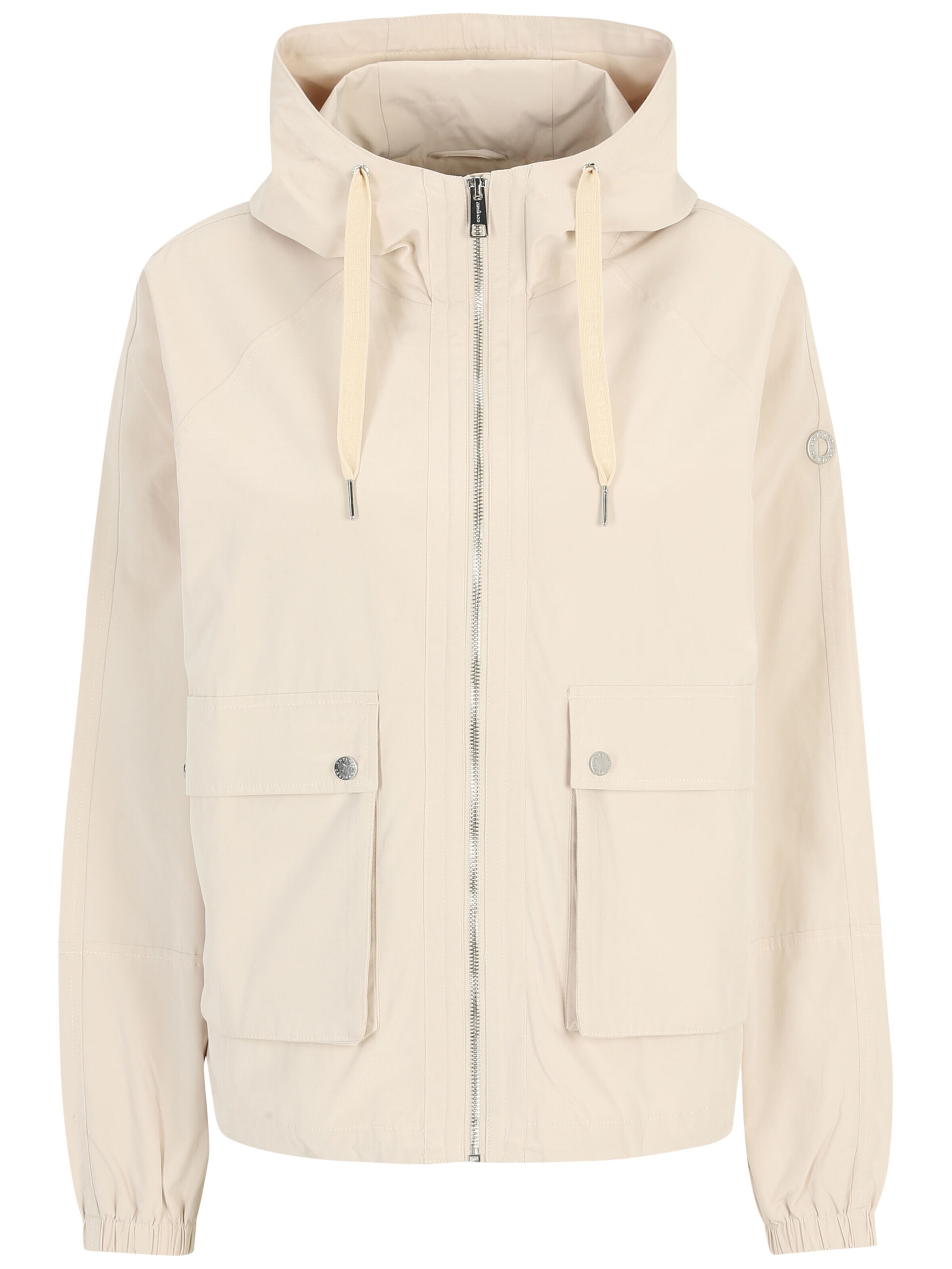 New View Performance Jacket in Beige: front