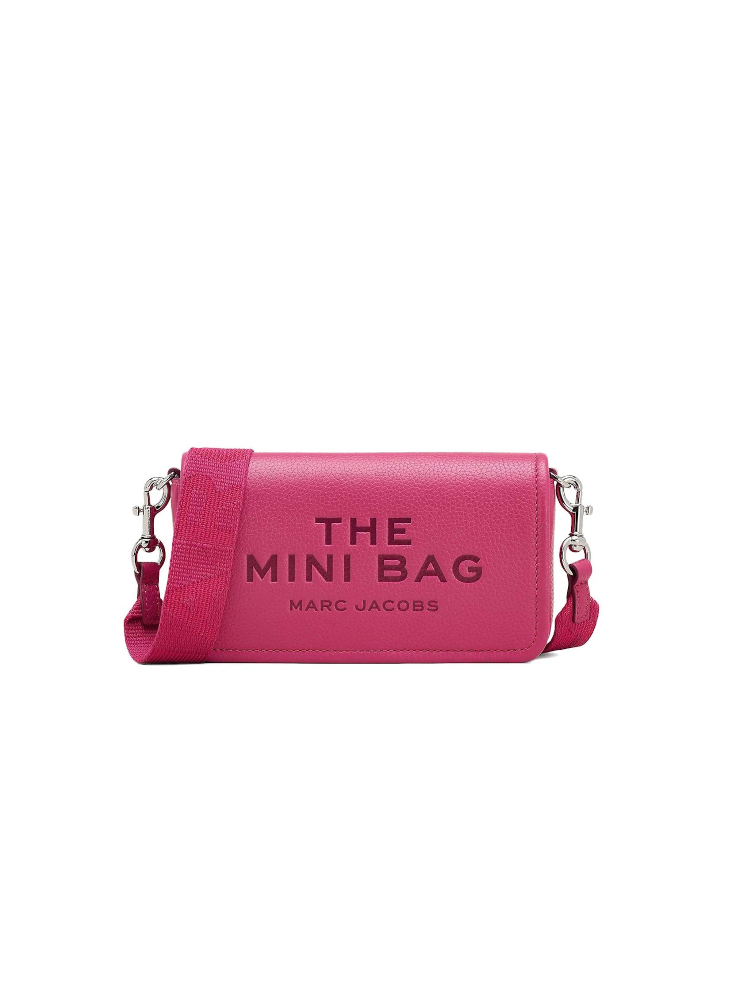 Marc Jacobs Schoudertas 'The Leather Mini Bag Crossbody Bag' in Roze: voorkant