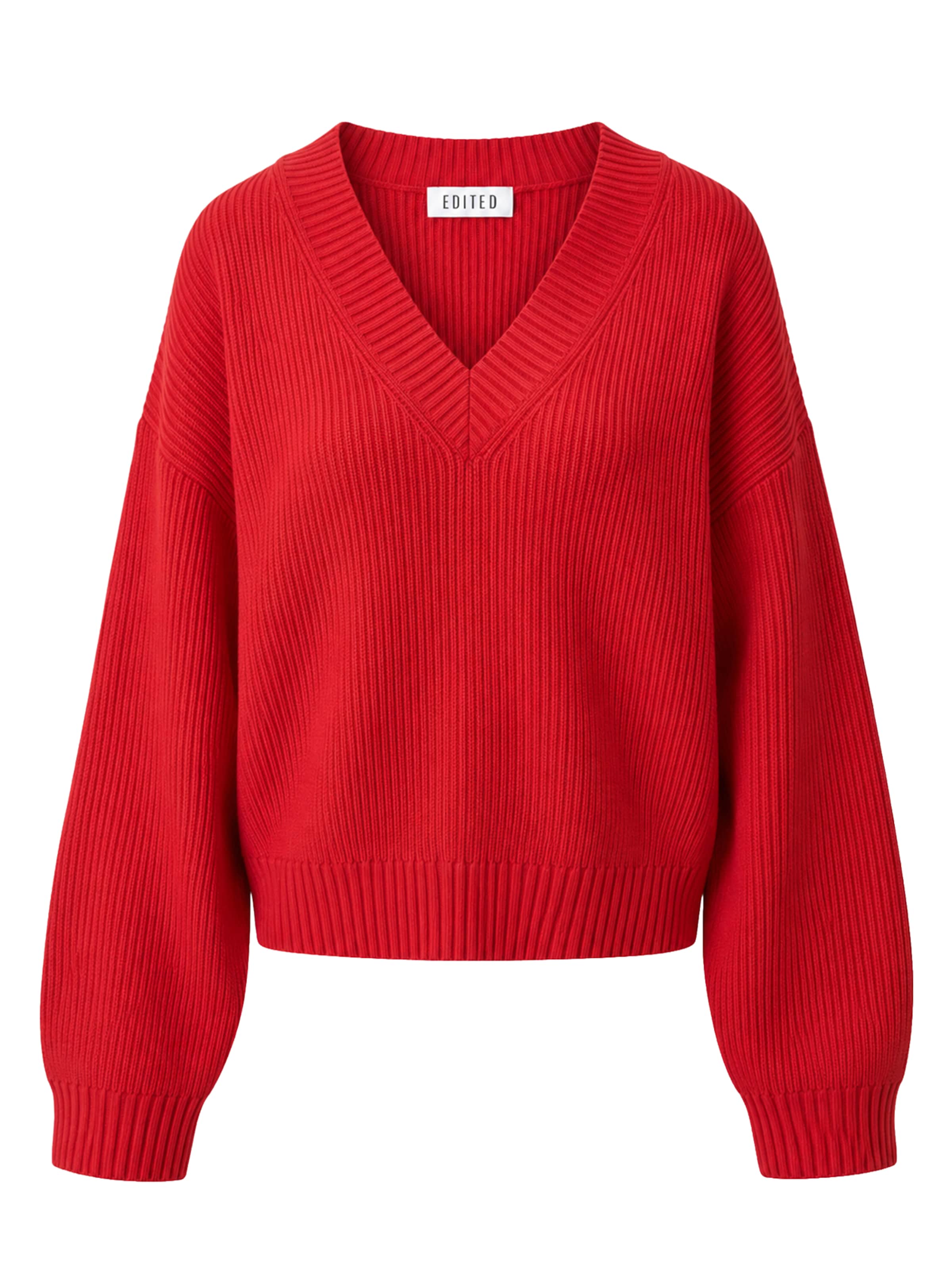 EDITED Trui 'Rae' in Rood: voorkant