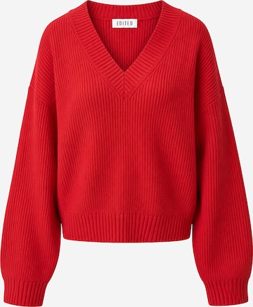 Pull-over 'Rae' EDITED en rouge : devant
