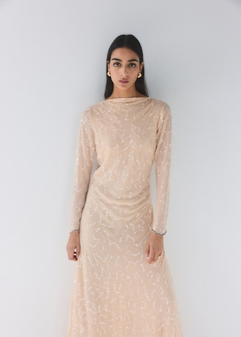 MANGO Dress 'Perla' in Beige