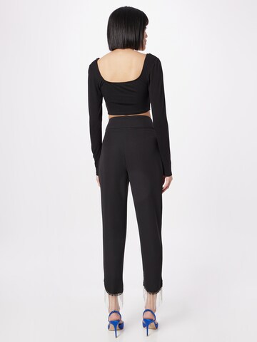 Coupe slim Pantalon Trendyol en noir