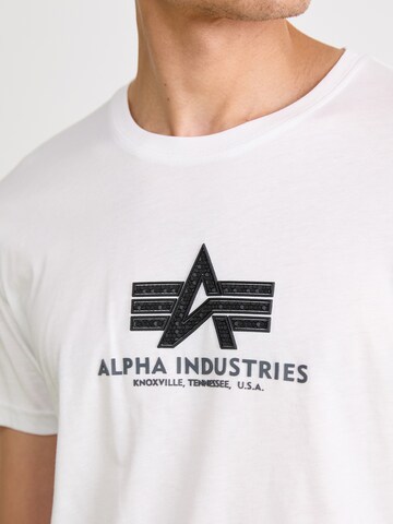 ALPHA INDUSTRIES T-Shirt in Weiß