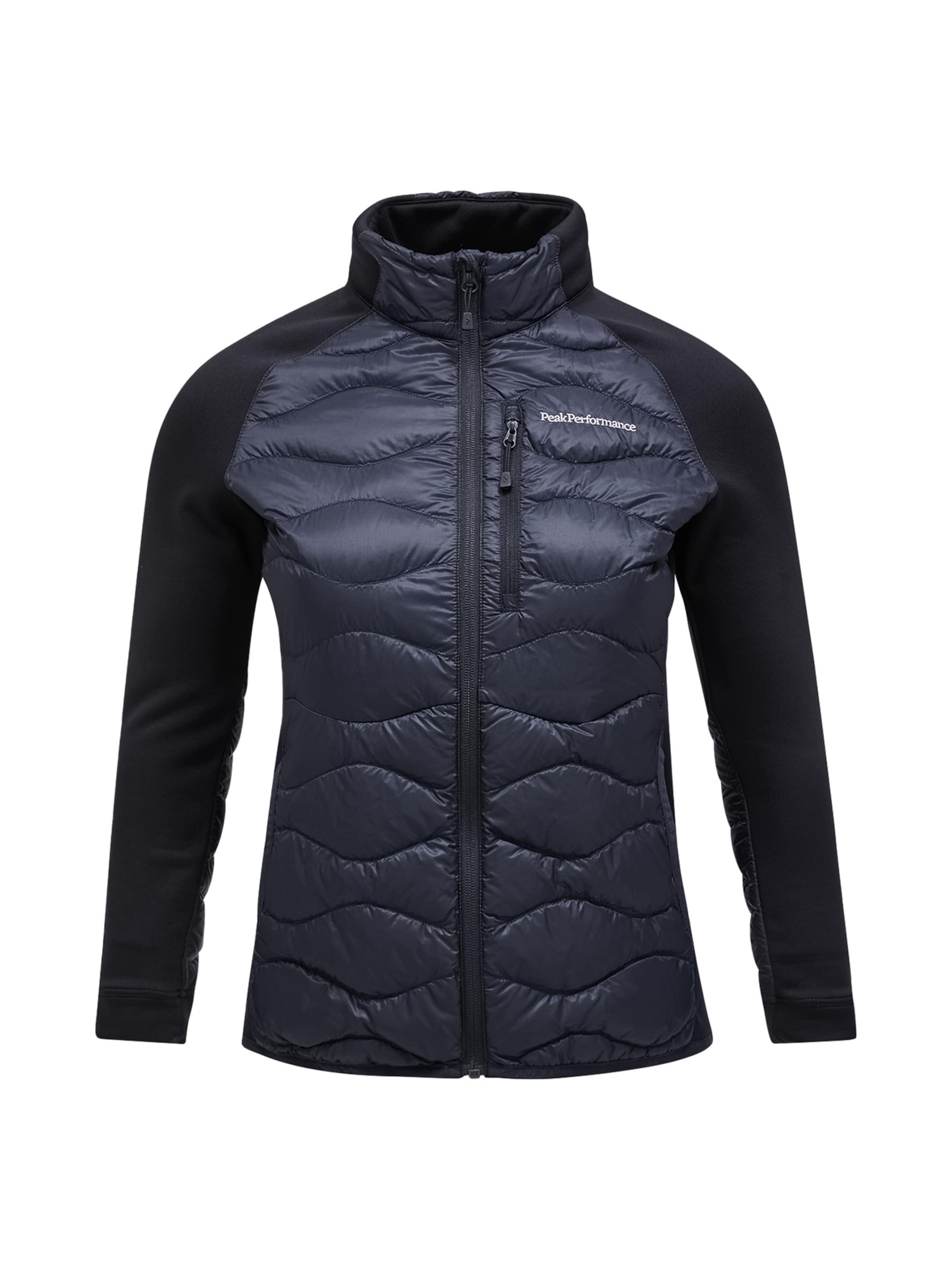 PEAK PERFORMANCE Funktionsjacke W Helium Down Hybrid Jacket in Schwarz: Vorderseite