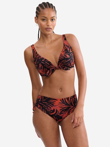 TRIUMPH Balconette Bügel-Bikini-Top ' Red Label Summer Palm ' in Braun: Vorderseite