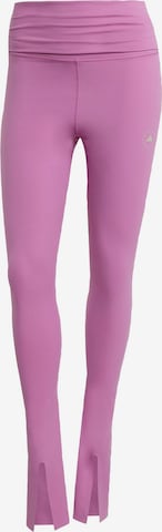 Skinny Pantalon de sport 'TrueStrength' ADIDAS BY STELLA MCCARTNEY en rose : devant