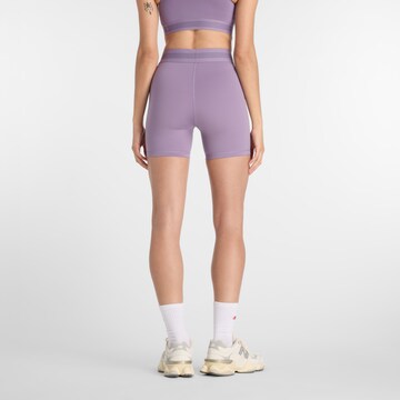 new balance Skinny Sports trousers 'AC Fitted 5' in Purple
