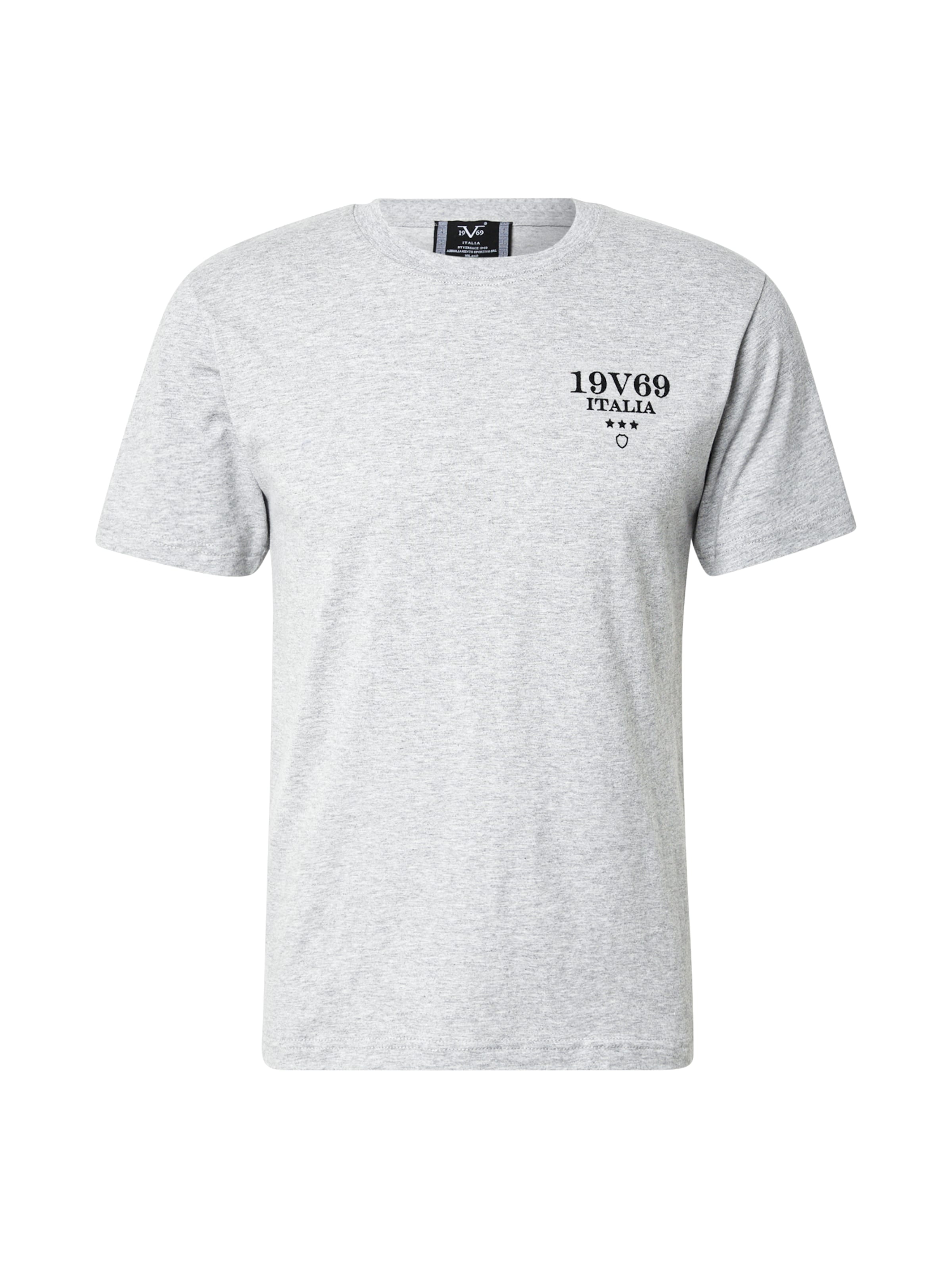 19V69 ITALIA T-shirt 'Frank' i grå: framsida
