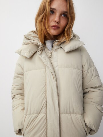 Pull&Bear Zimní kabát – béžová
