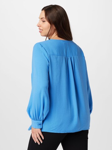 ONLY Carmakoma Blouse 'ANNSOFIE' in Blauw