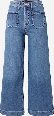 GAP Wide leg Jeans in Blauw: voorkant