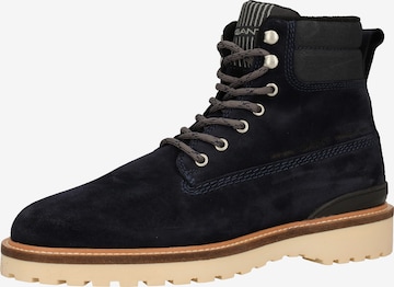 GANT Lace-Up Boots in Blue: front
