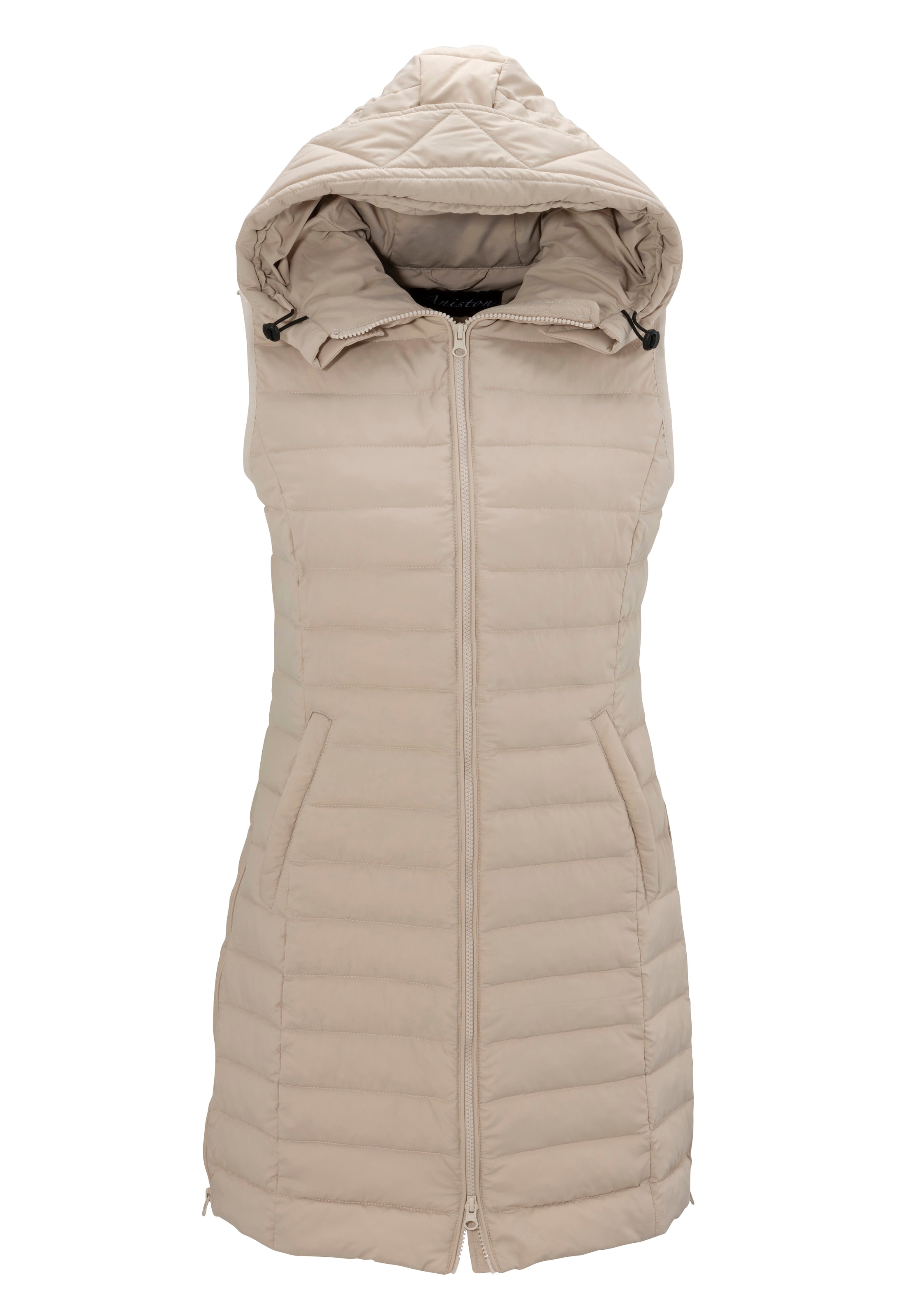 Aniston CASUAL Weste in Beige: Vorderseite