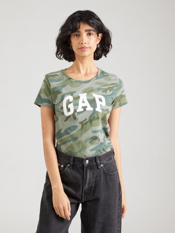GAP Футболка 'FRANCHISE' в Зеленый: спереди