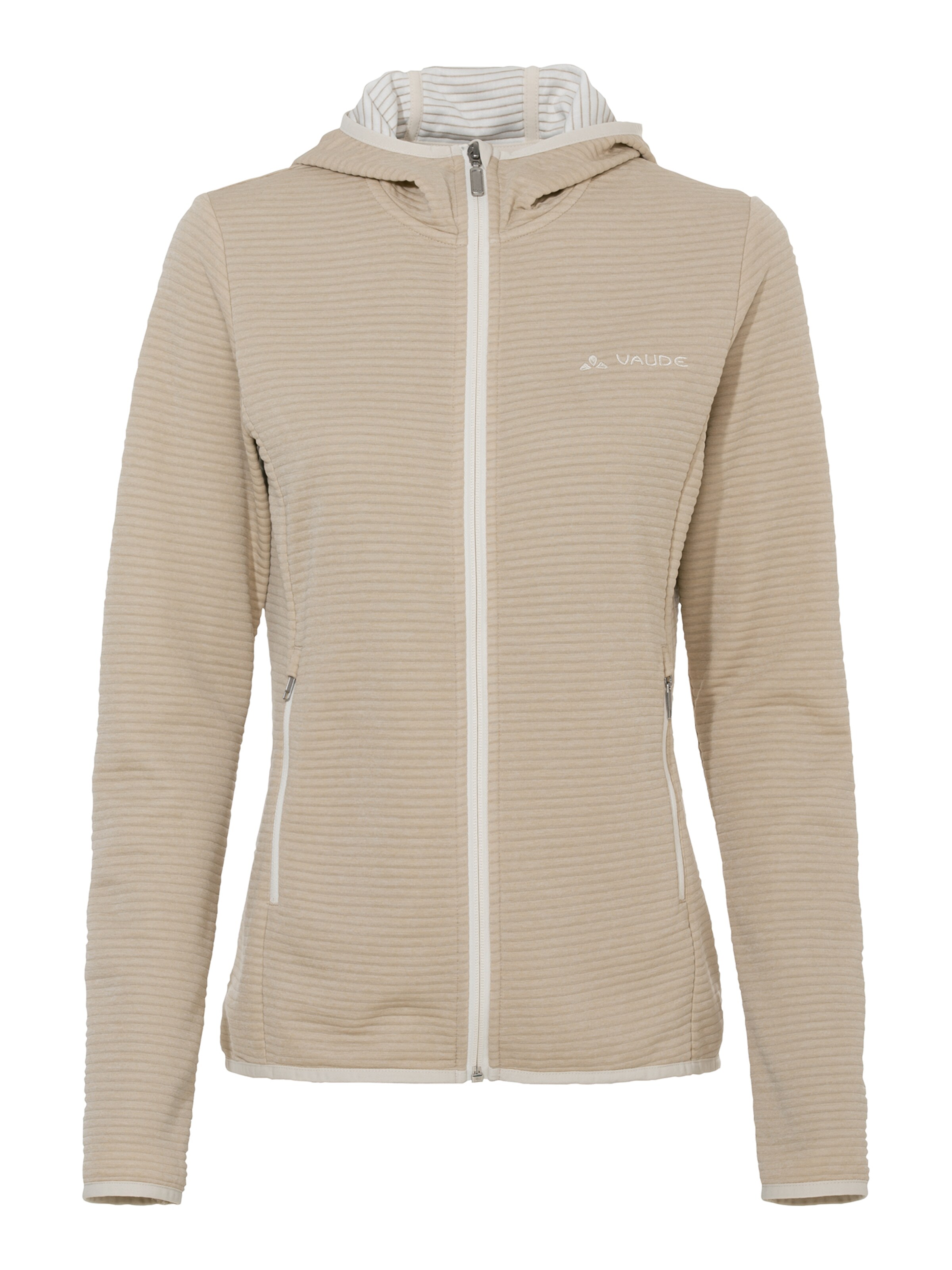 VAUDE Funktionsfleecejacke 'SE W Strona HO J II' in Beige: Vorderseite
