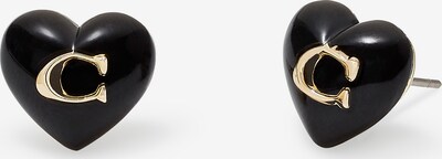 COACH Boucles d'oreilles en or / noir, Vue avec produit