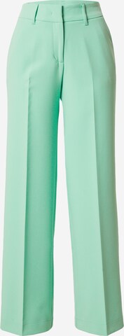 SummumWide Leg/ Široke nogavice Hlače na crtu - zelena boja: prednji dio