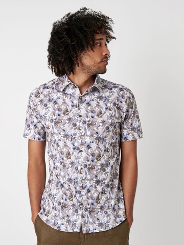 DESOTO Regular fit Button Up Shirt in Brown: front