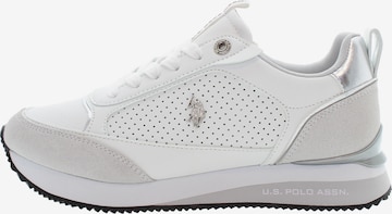 U.S. POLO ASSN. Sneakers laag in Wit: voorkant