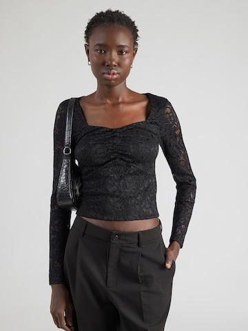 T-shirt GUESS en noir : devant