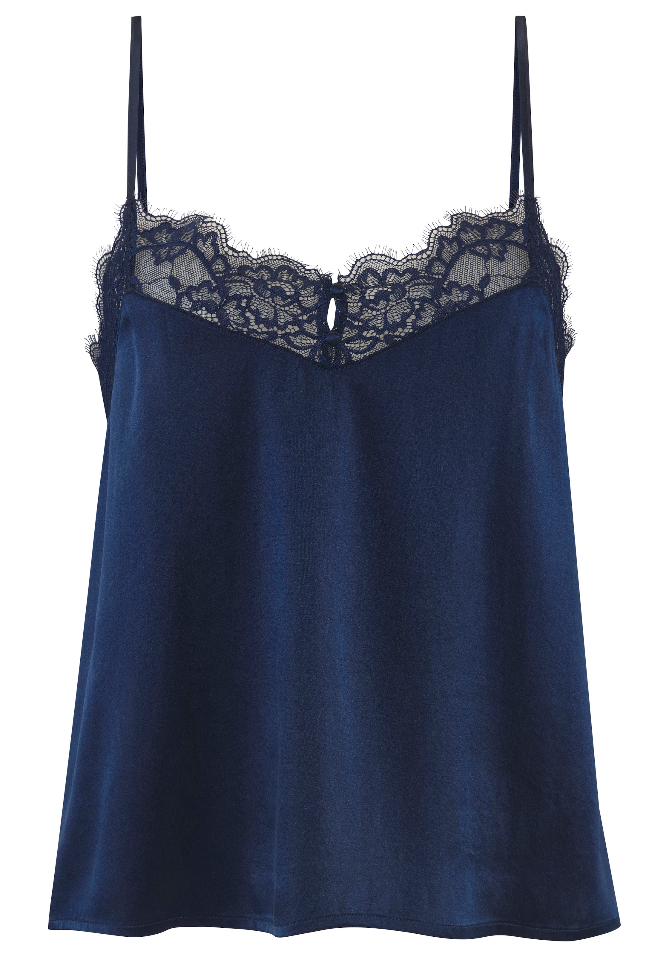 LASCANA Футболка для сна в Синий: спереди