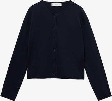 MANGO KIDS Knit cardigan 'EMMA' in Blue: front
