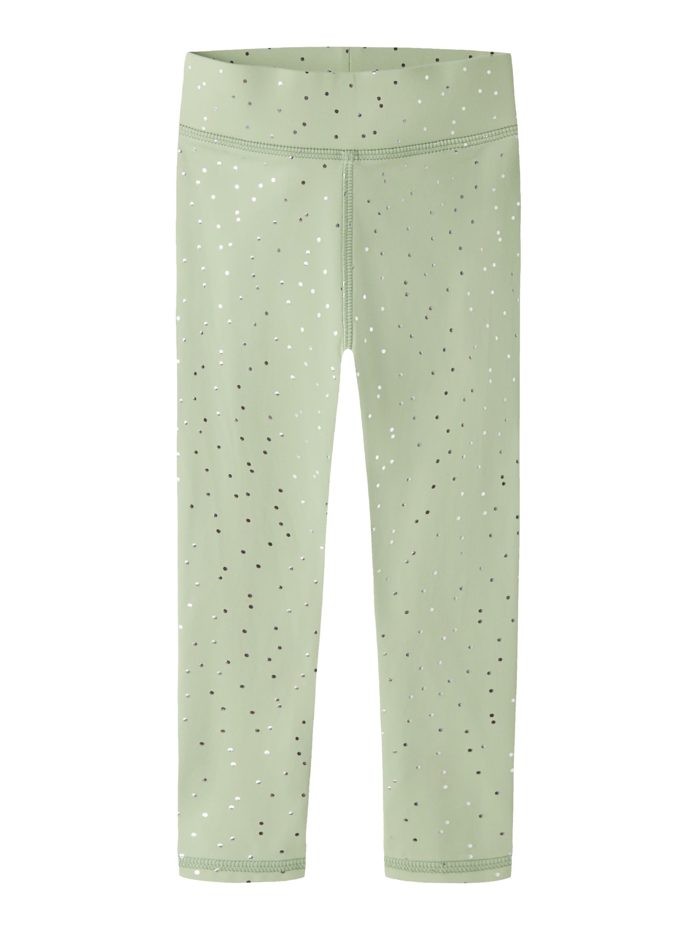 NAME IT - Leggings en verde: frente