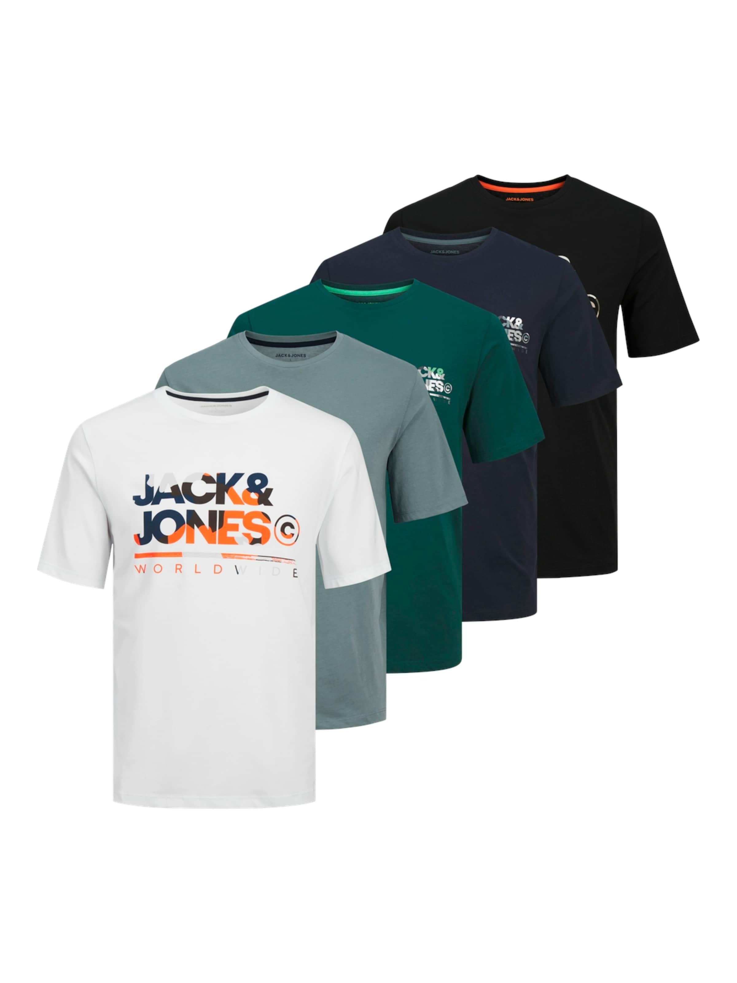 JACK & JONES Tričko 'JJLuke' - Modrá: predná strana