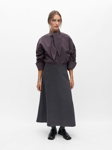 OBJECT - Falda 'KAVIN' en gris